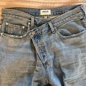 Agolde Upsized Criss Cross Jeans